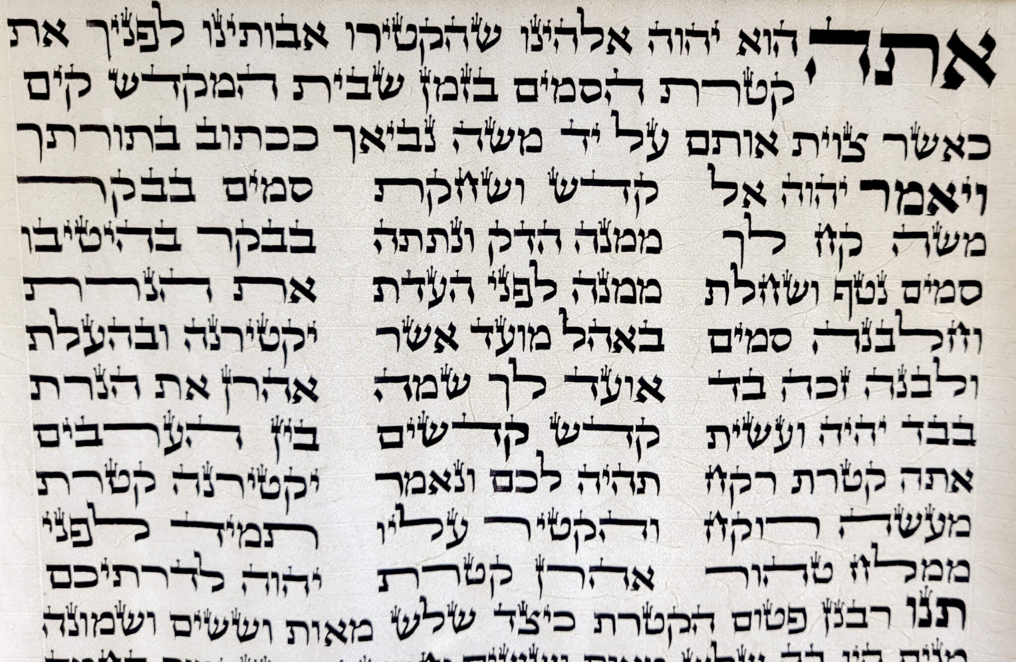 Parchment Judaica product