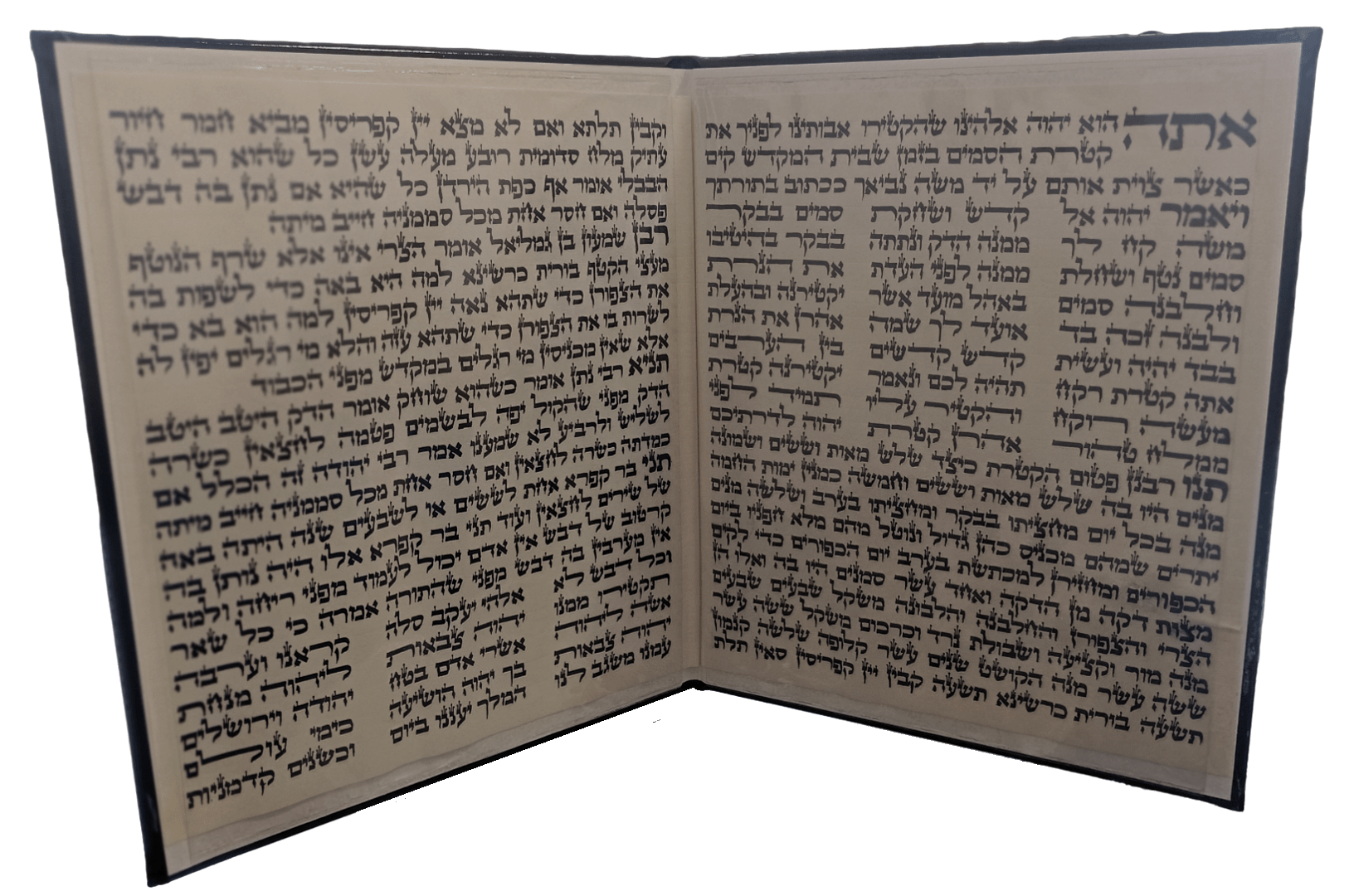 פיטום הקטורת - גודל קלף 24 ס”מ על 47 ס"מ - כולל כיסוי